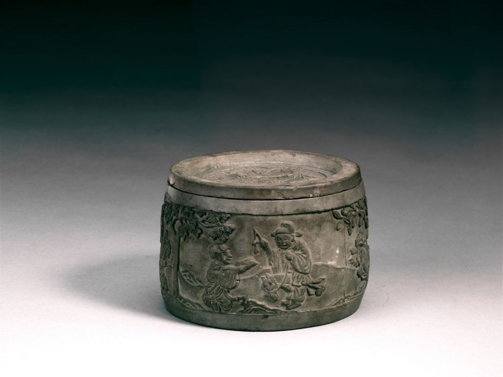 图片[1]-Cricket jar in clear mud-China Archive